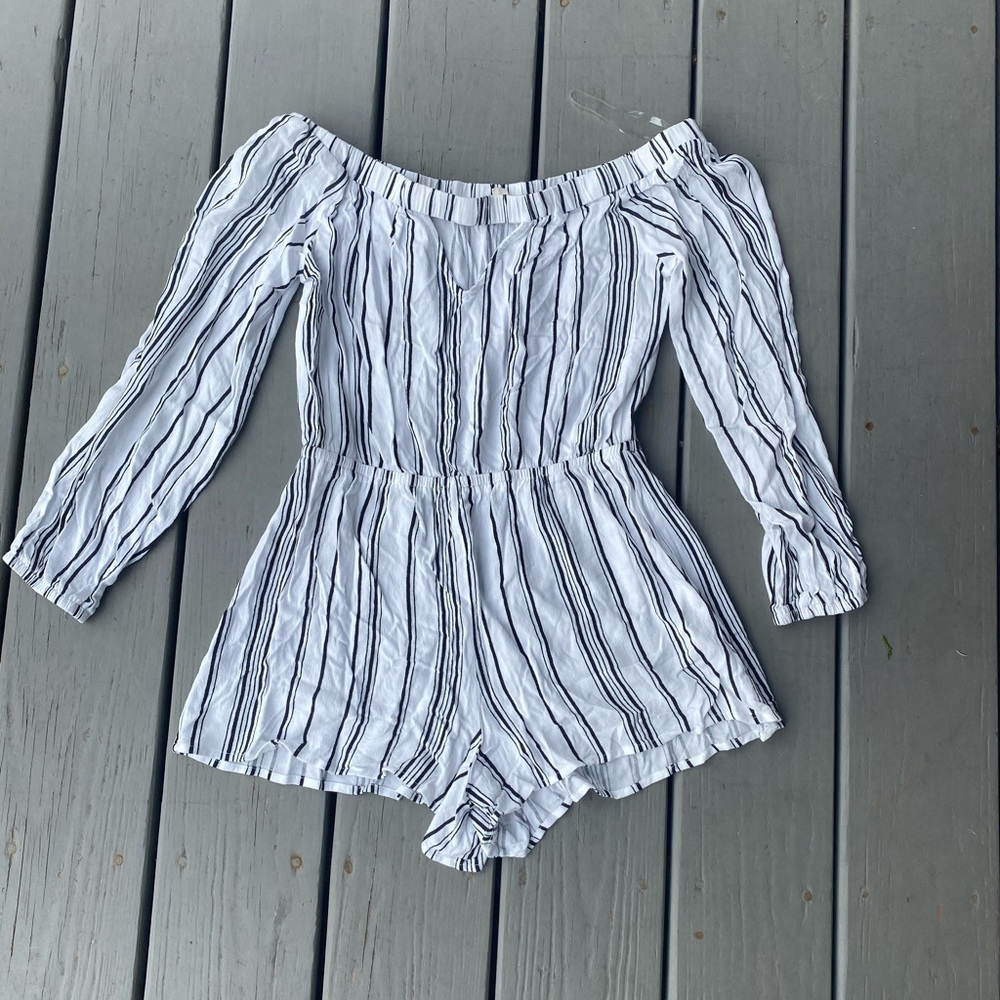 off the shoulder romper